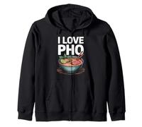 I Love Pho Noodles Cocina vietnamita Sudadera con Capucha