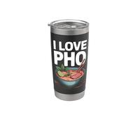 I Love Pho Noodles Cocina vietnamita Vaso térmico de acero inoxidable de doble pared