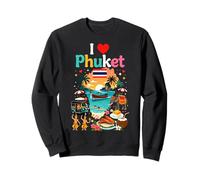 I Love Phuket Tailandia Recuerdo de Viaje Orgulloso tailandés Sudadera