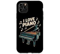 I Love Piano Notas Musicales Arte Carcasa para iPhone 11 Pro Max