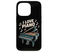 I Love Piano Notas Musicales Arte Carcasa para iPhone 13 Pro
