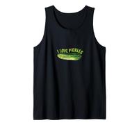 I Love Pickles Pepino Divertido Eneldo Pickle Camiseta sin Mangas