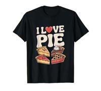 I Love Pie Delicia Sabrosa Postre Amantes Camiseta gráfica económica, Hombre, Negro, L