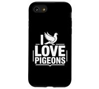 I Love Pigeons Homing Palomas Racing Birdwatcher Carcasa para iPhone SE (2020) / 7/8