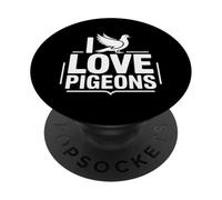 I Love Pigeons Homing Palomas Racing Birdwatcher PopSockets PopGrip Adhesivo