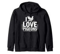 I Love Pigeons Homing Palomas Racing Birdwatcher Sudadera con Capucha