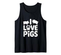 I Love Pigs Cute Farm Animal Lovers Diversión Camiseta sin Mangas