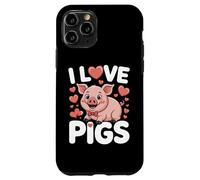 I Love Pigs Cute Piggy cita divertida Carcasa para iPhone 11 Pro