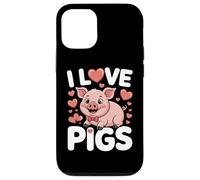 I Love Pigs Cute Piggy cita divertida Carcasa para iPhone 12/12 Pro