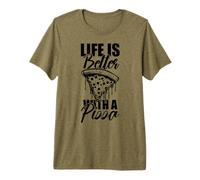 I Love Pizza, Cool Pizza Illustration Novelty Graphic Design Camiseta Premium