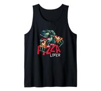 I Love Pizza, Enjoy Dinosaur Eats Pizza, Cool Pizza Lovers Camiseta sin Mangas