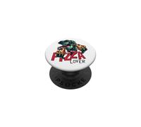 I Love Pizza, Enjoy Dinosaur Eats Pizza, Cool Pizza Lovers PopSockets PopGrip Adhesivo