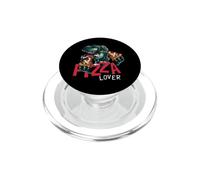 I Love Pizza, Enjoy Dinosaur Eats Pizza, Cool Pizza Lovers PopSockets PopGrip para MagSafe