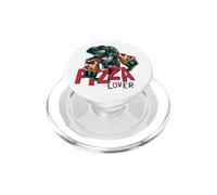 I Love Pizza, Enjoy Dinosaur Eats Pizza, Cool Pizza Lovers PopSockets PopGrip para MagSafe