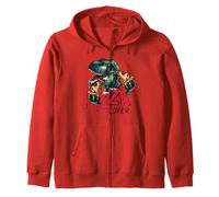 I Love Pizza, Enjoy Dinosaur Eats Pizza, Cool Pizza Lovers Sudadera con Capucha