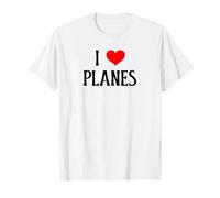 I Love Planes I Heart Aviones Volar Aviación Aviación Amante Camiseta