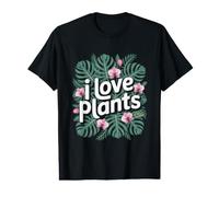 I Love Plants - Orquídea de Hojas Tropicales Camiseta gráfica económica