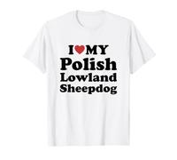 I Love Polish Lowland Sheepdog Camiseta