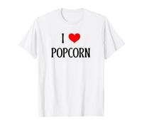 I Love Popcorn I Heart Popcorn Kernel Movie Lover Camiseta