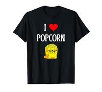 I Love Popcorn I Heart Popcorn Kernel Movie Lover Camiseta