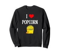 I Love Popcorn I Heart Popcorn Kernel Movie Lover Sudadera