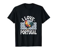 I Love Portugal Gallo Azulejos Arte Camiseta