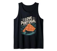 I Love Portugal Mosaico Barco Naturaleza Diseño Camiseta sin Mangas