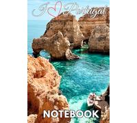 I Love Portugal Notebook: Portugal Travel Journal, 120 Lined Pages, 6"x9"