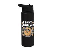 I Love Potatoes Cool Gafas de sol Patata Stainless Steel Insulated Water Bottle
