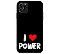 I Love Power Corazón Política Electricidad Planta de energía Solar Carcasa para iPhone 11 Pro MAX