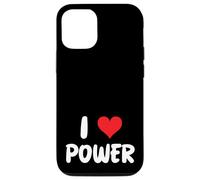 I Love Power Corazón Política Electricidad Planta de energía Solar Carcasa para iPhone 12/12 Pro
