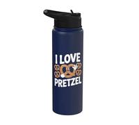 I Love Pretzel Lindo Snack Dibujos Animados Diversión Stainless Steel Insulated Water Bottle