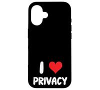I Love Privacy - Corazón Reglas Privadas Regulación Leyes Cliente Carcasa para iPhone 16
