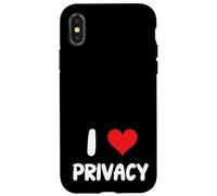 I Love Privacy - Corazón Reglas Privadas Regulación Leyes Cliente Carcasa para iPhone X/XS