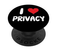 I Love Privacy - Corazón Reglas Privadas Regulación Leyes Cliente PopSockets PopGrip Adhesivo