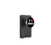 I Love Privacy - Corazón Reglas Privadas Regulación Leyes Cliente PopSockets PopWallet para MagSafe