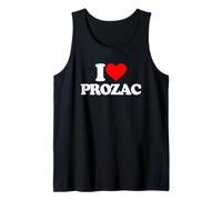 I Love Prozac - Divertido Dicho sarcástico Novedad Cool Prozac Camiseta sin Mangas