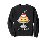 I Love Pudding Kawaii Diseño japonés Purin Postre Lover Sudadera