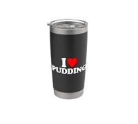 I Love Pudding Vaso térmico de acero inoxidable de doble pared