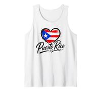 I Love Puerto Rico Island PR Travel Heart Vacaciones Camiseta sin Mangas