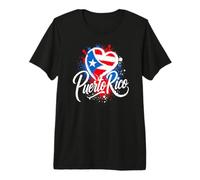 I Love Puerto Rico Island PR Travel Heart Vacaciones Turísticas Camiseta Premium