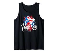 I Love Puerto Rico Island PR Travel Heart Vacaciones Turísticas Camiseta sin Mangas