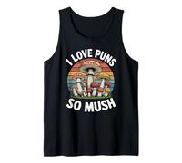 I Love Puns So Mush Foraging Setas de Caza de Hongos Camiseta sin Mangas