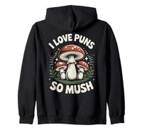 I Love Puns So Mush Foraging Setas de Caza de Hongos Sudadera con Capucha