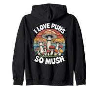 I Love Puns So Mush Foraging Setas de Caza de Hongos Sudadera con Capucha