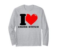 I Love Punto de Cruz Manga Larga