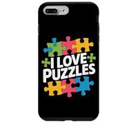 I Love Puzzles Vibrante Rompecabezas Divertido Carcasa para iPhone 7 Plus/8 Plus