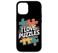 I Love Puzzles Vibrantes Piezas de Rompecabezas Carcasa para iPhone 12/12 Pro