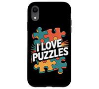 I Love Puzzles Vibrantes Piezas de Rompecabezas Carcasa para iPhone XR