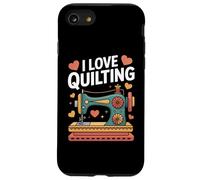I Love Quilting - Máquina de coser con diseño de corazón Carcasa para iPhone SE (2020) / 7 / 8